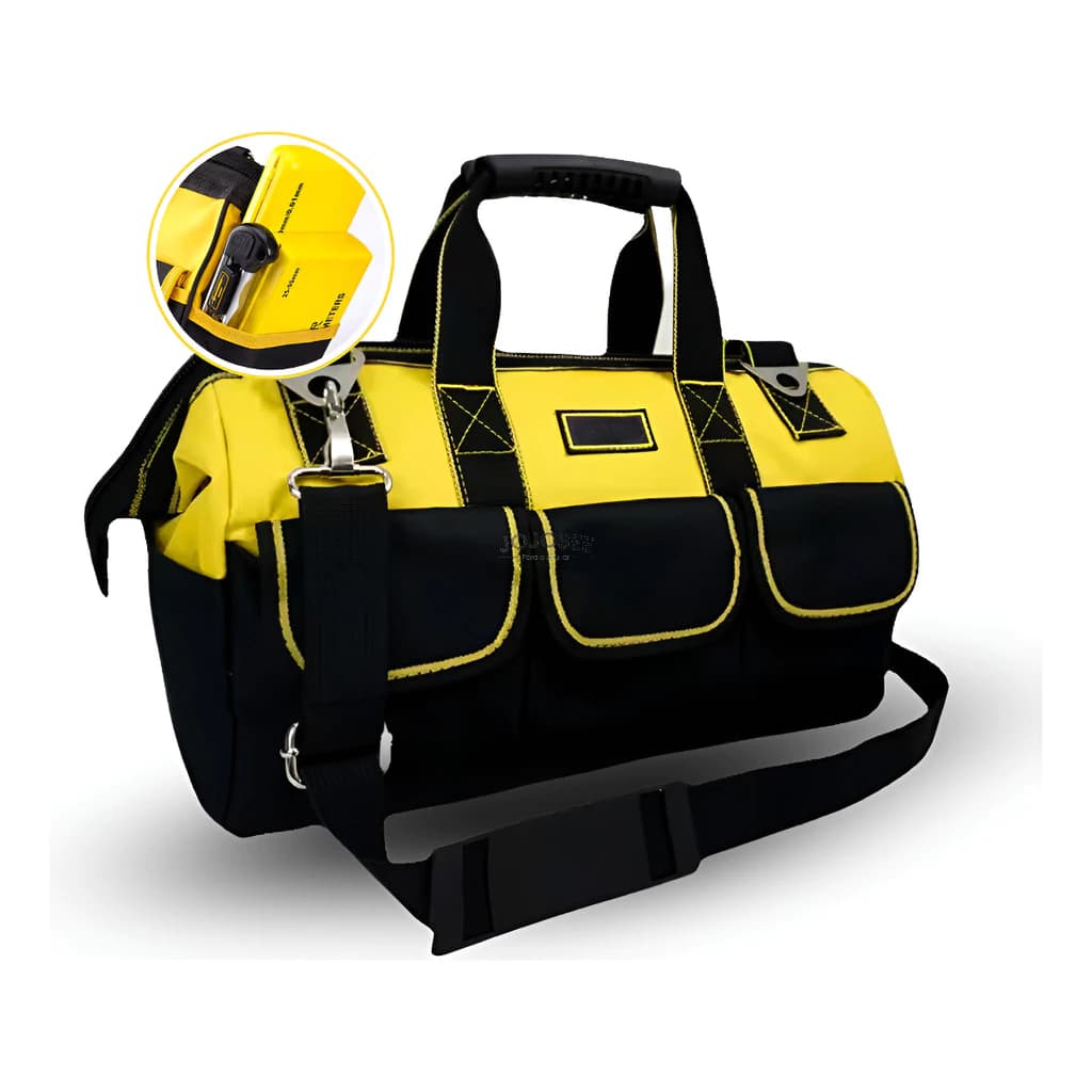 Bolsa de Ferramentas Profissional – Lona Reforçada, Portátil, Multiuso para Eletricista e Manutenção