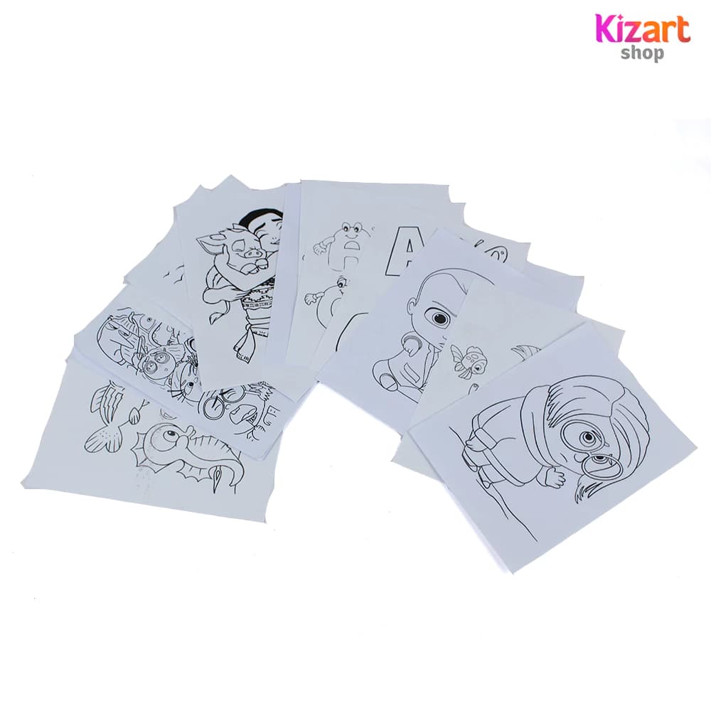 Folhas Soltas Apenas Desenhos Para Colorir E Pintar Imagens Sortidas Varias Quantidades