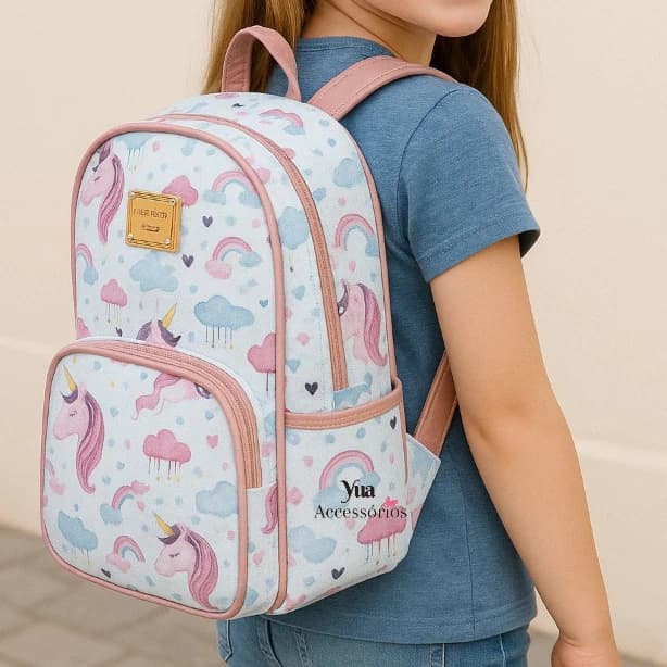 Mochila Infantil escolar e maternidade Impermeável diversas Estampas Escolar Passeio Creche Bebê