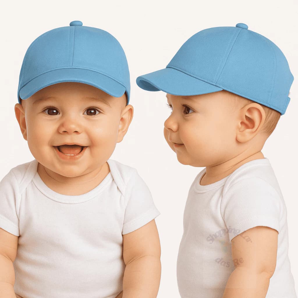 Boné Bebê 03 a 12 meses Menino Menina Básico Liso Chapéu Infantil de Criança Varias Cores