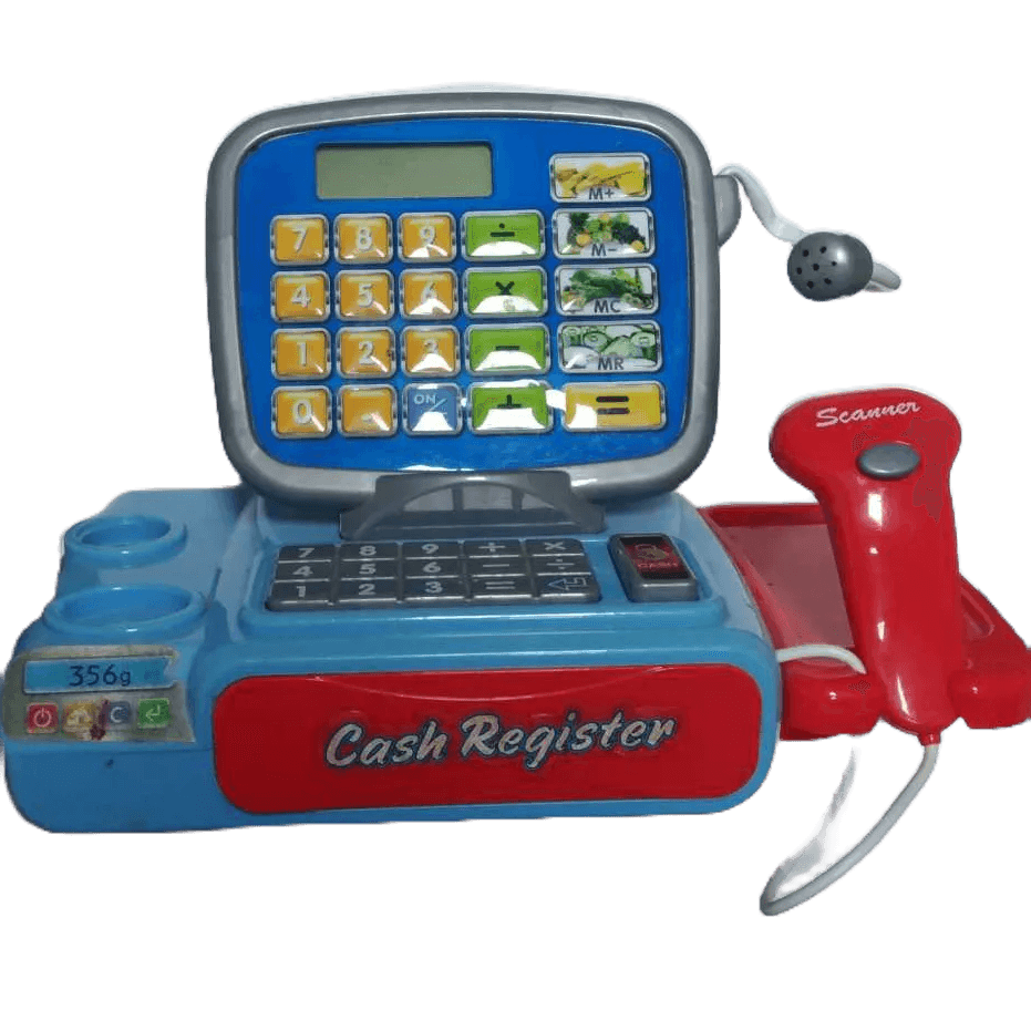 Caixa Registradora Little Home Brink (FUNCIONA, FALTA PEÇAS NO ESTADO COM AVARIA, ANALISE NAS FOTOS)