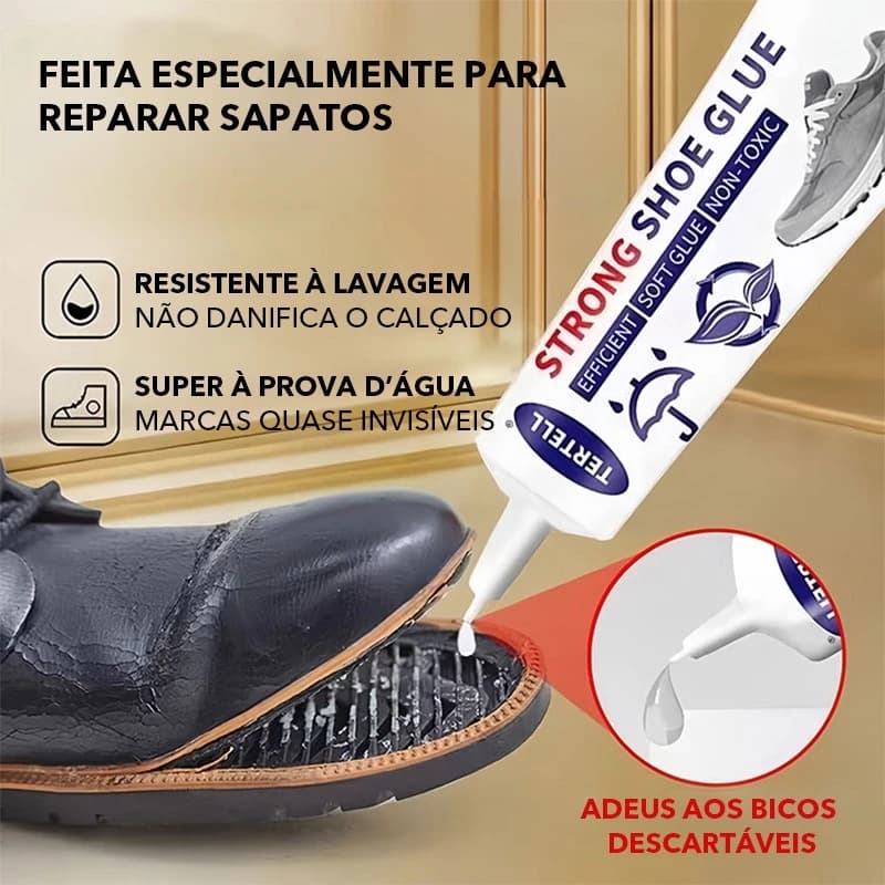 Cola para reparo de calçados, cola de nível profissional para solas de calçados esportivos, alta temperatura 30g