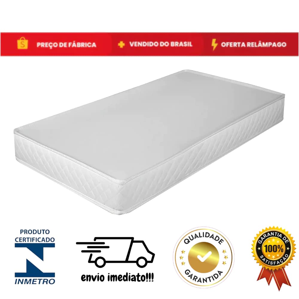 Colchão Infantil Espuma D18 Para Mini Cama Berço 150x70cm - Envio Full