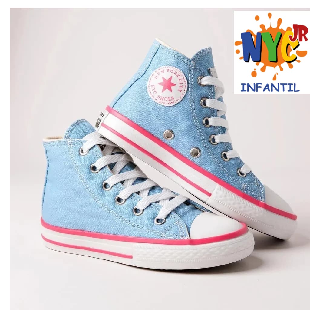 Tenis Star Infantil Feminino Casual Botinha Nyc Shoes
