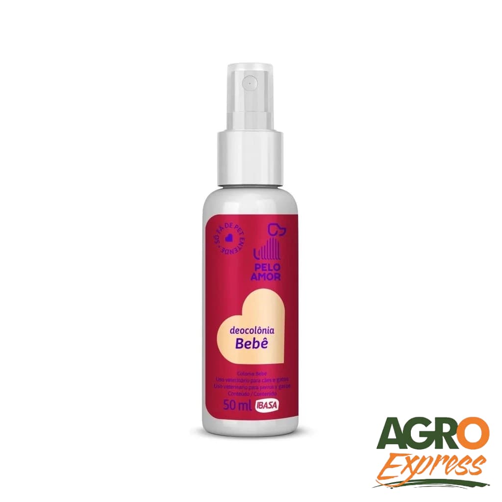 Deocolônia Bebê para Cães e Gatos Pelo Amor 50ml - IBASA