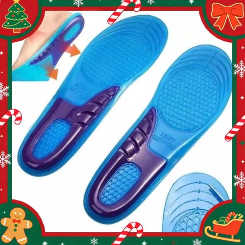 Palmilha Ortopédica Gel de Silicone para Dores nos Pés Anti Impacto para Sapato