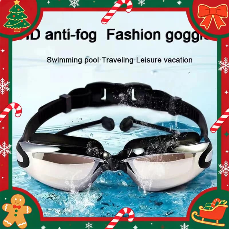 Óculos De Natação Profissional Anti-Embaçamento Com Protetor De Ouvido Óculos de Mergulho Para Piscina Mar