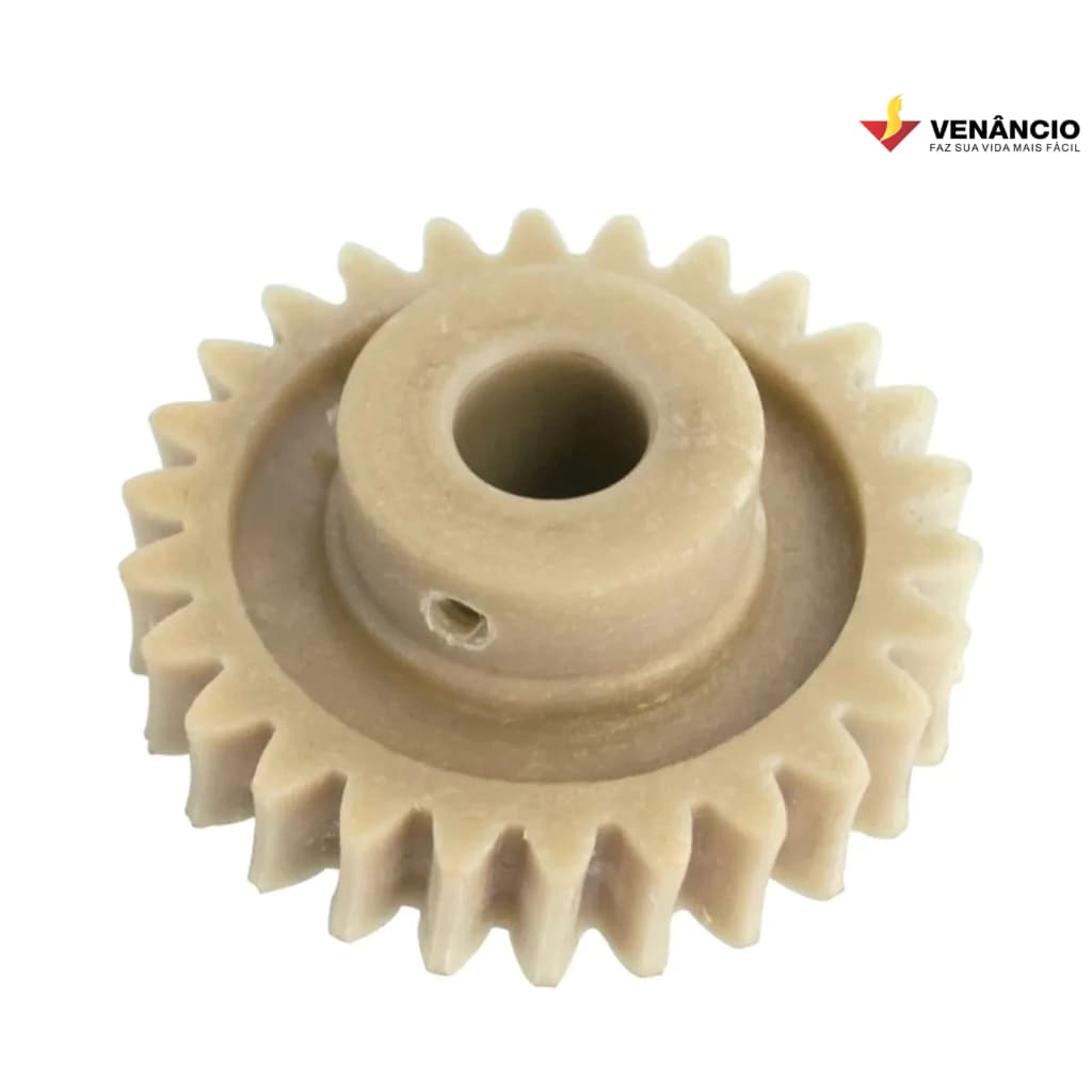 Engrenagem Coroa Nylon Fibra Ø73mm 26 dentes p/ Transmissão Redutor .assador de frango venancio