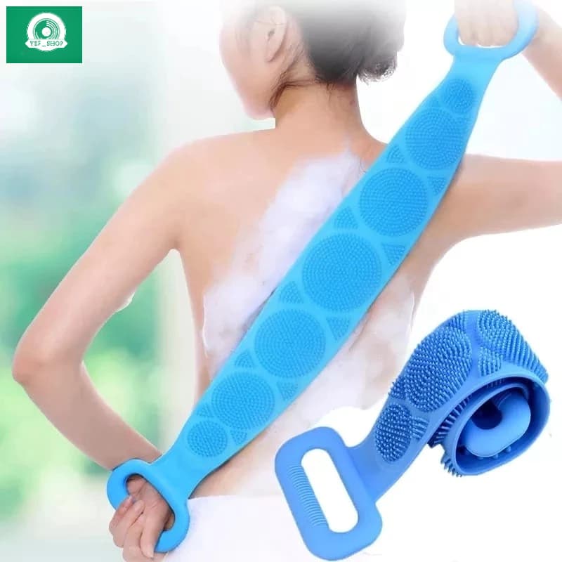 L Esponja Silicone Massageadora Escova Banho Lava Corpo Todo Bucha Esfoliação