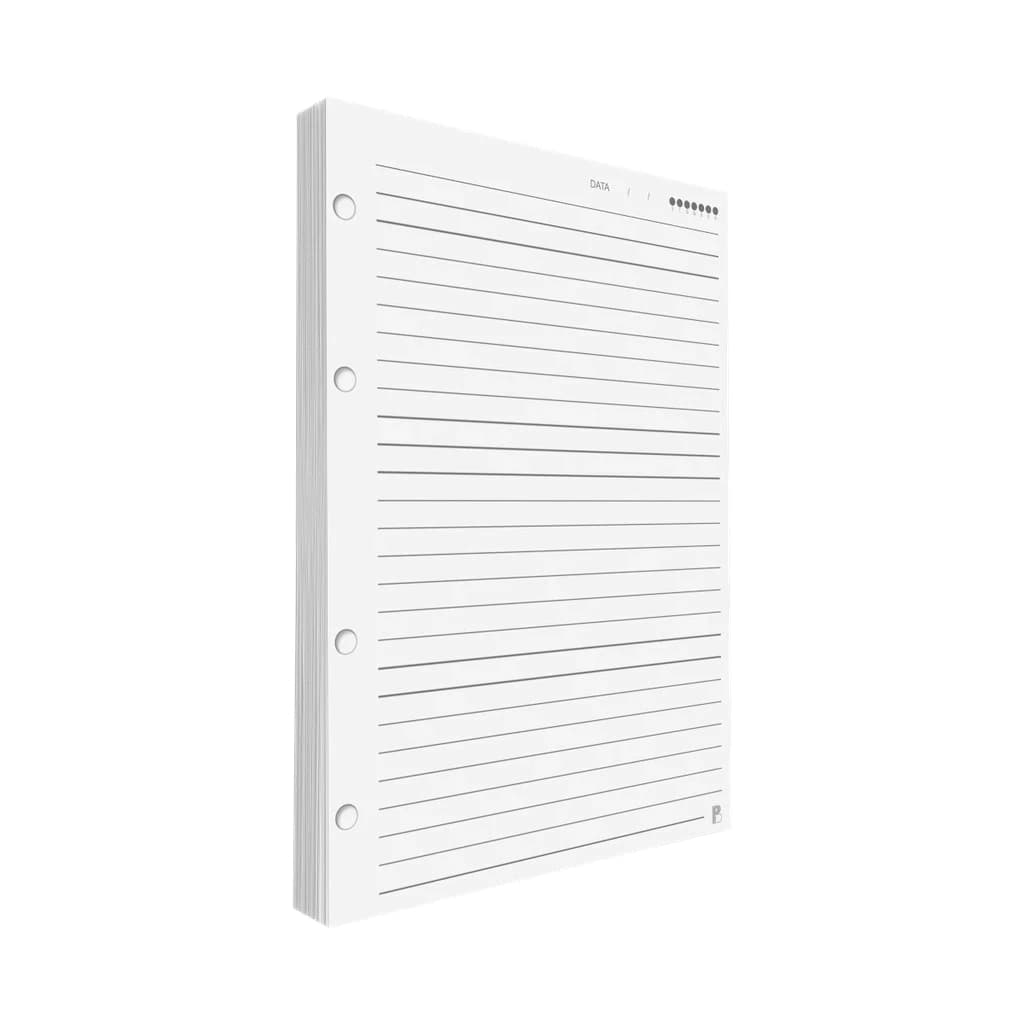 Refil Argolado Pautado 90g 80 folhas Universitário Colegial A5