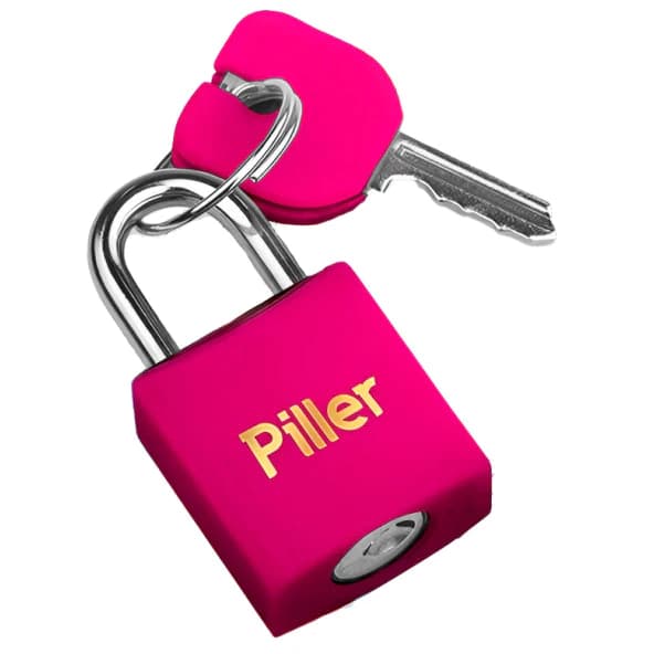 Cadeado Piller 20MM Color Rosa