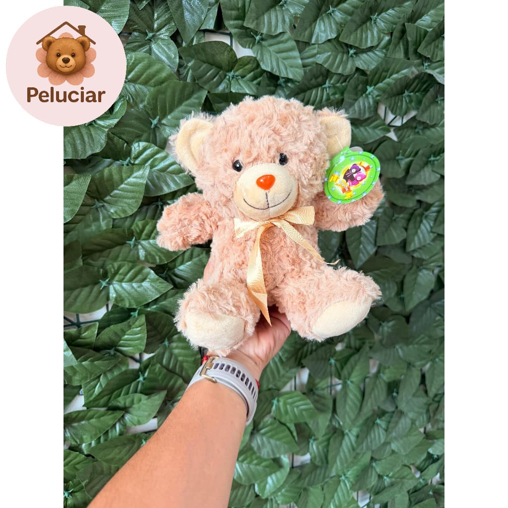 Ursinhos de Pelucia Com Laço 15cm  Varias Cores - Presente Infantil e Romantico, Cesta de Presente