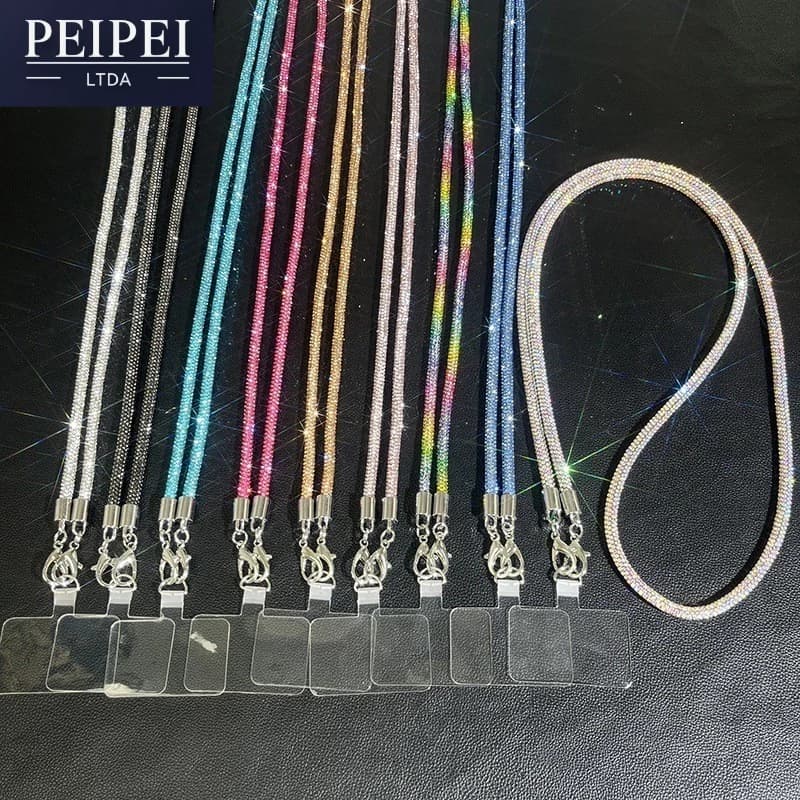 Novo Cordão De Telefone Celular universal anti-Perda com brilho Chaveiro