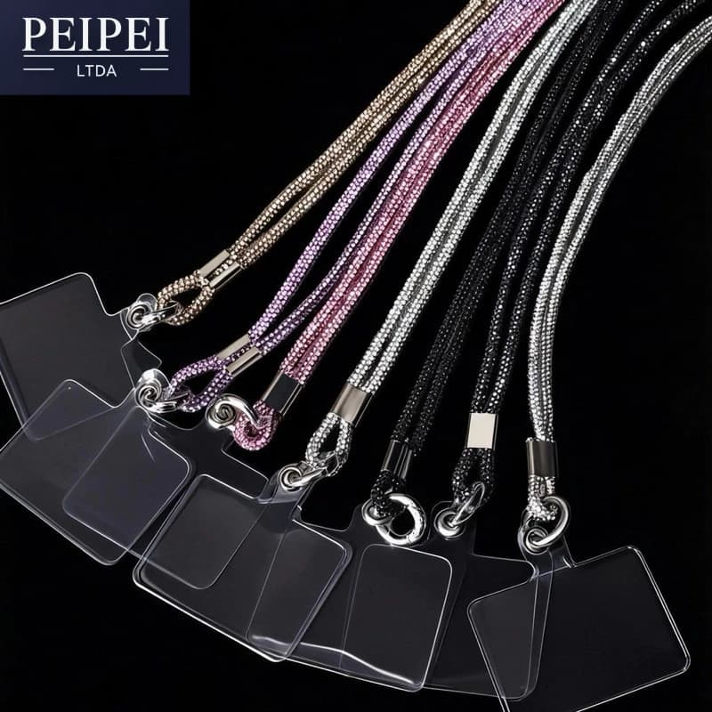 Novo Cordão De Telefone Celular universal anti-Perda com brilho