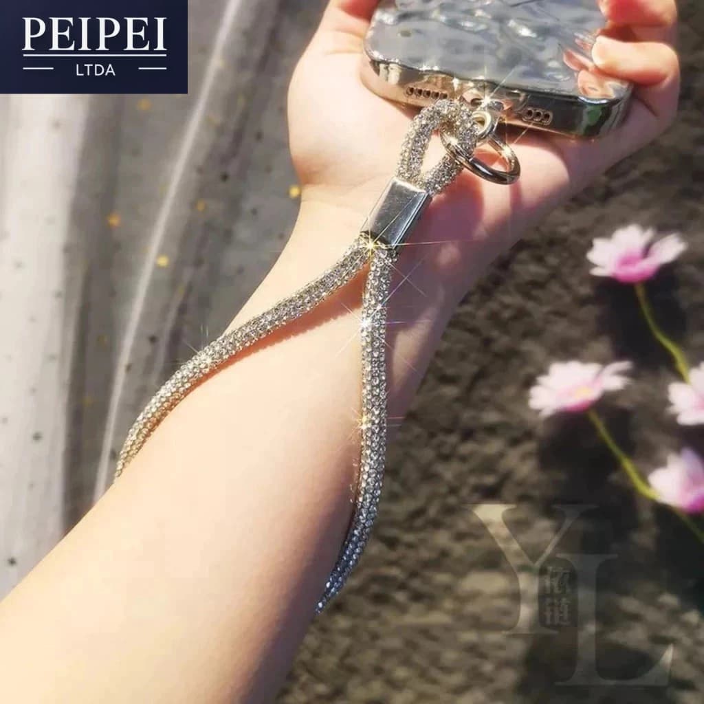 Cordão Telefônico , Com Corrente De Pulso Anti-Perda De Alças Telefônicas Curtas