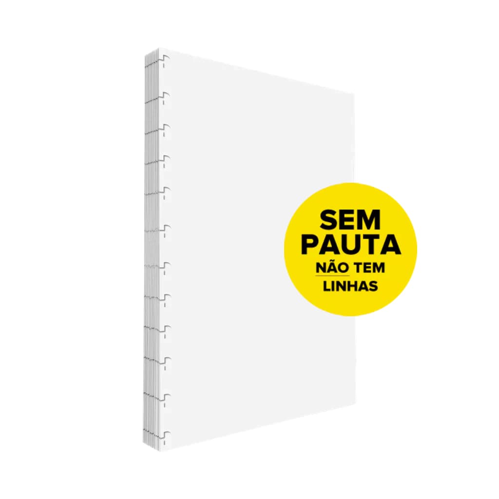 Refil Caderno Discos Inteligente Sem Pauta 90g 80 Folhas