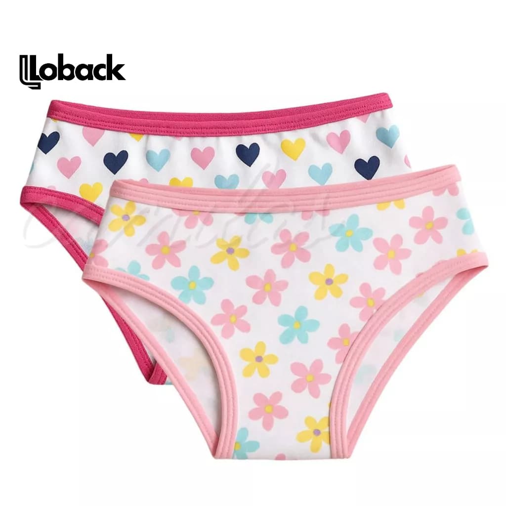 Kit 10 Calcinhas Infantis Para Meninas De 2 a 9 anos Mircrofibra Com Forro 100% Algodão