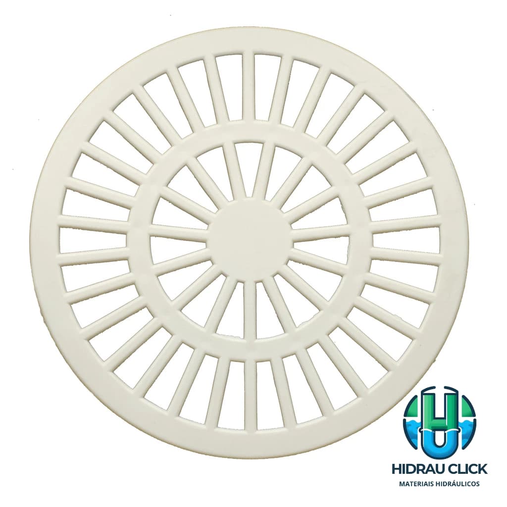 GRELHA REDONDA BRANCA 150MM