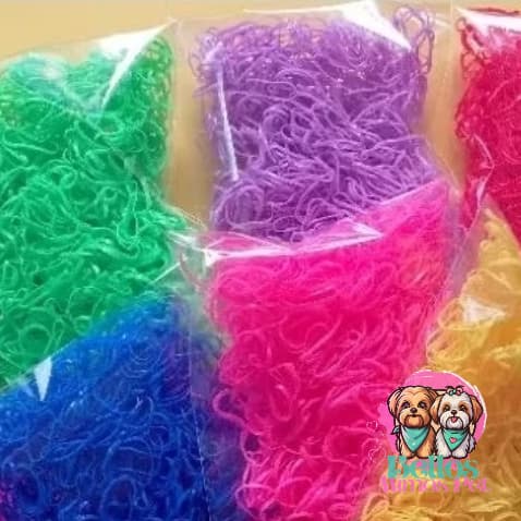 1000 Elásticos Fino Penteado Pet Banho e tosa Pet shop