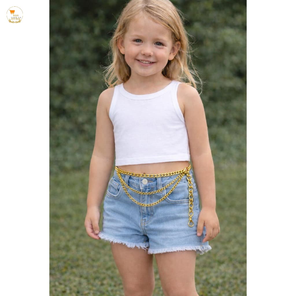 Cinto 2 correntinha infantil Grosso