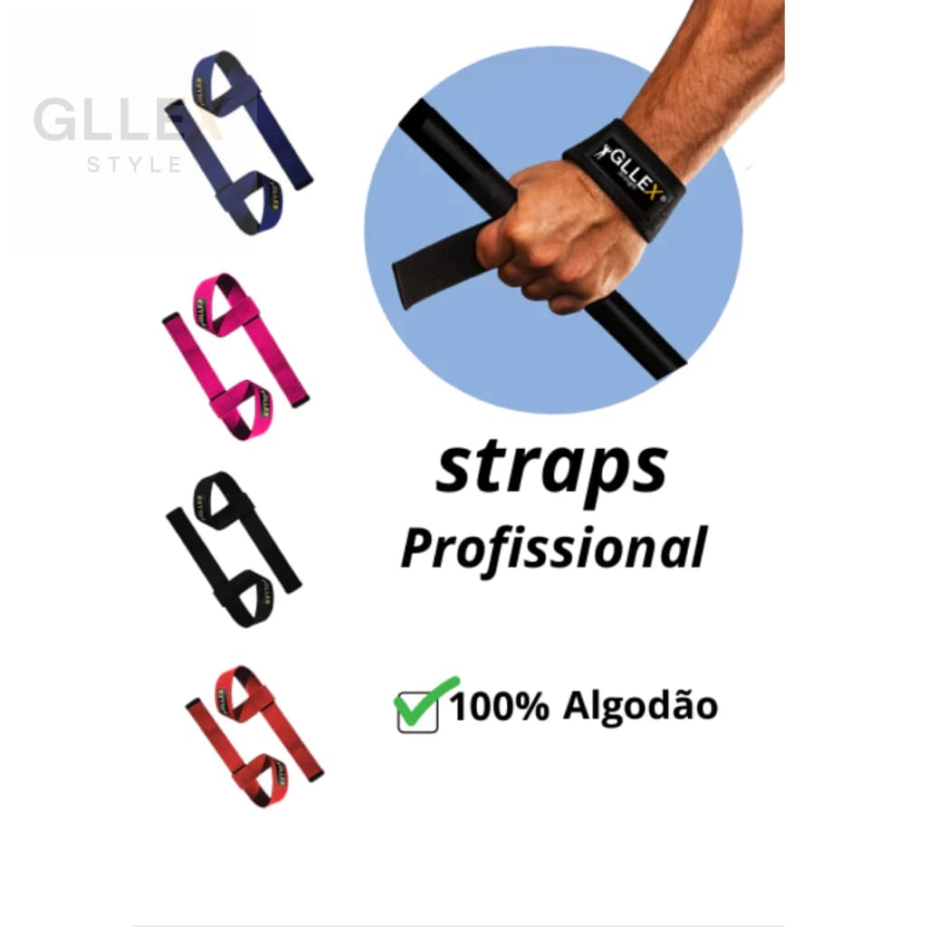 Tala Straps para Academia 100% Algodão/musculação/par tala straps crossfit