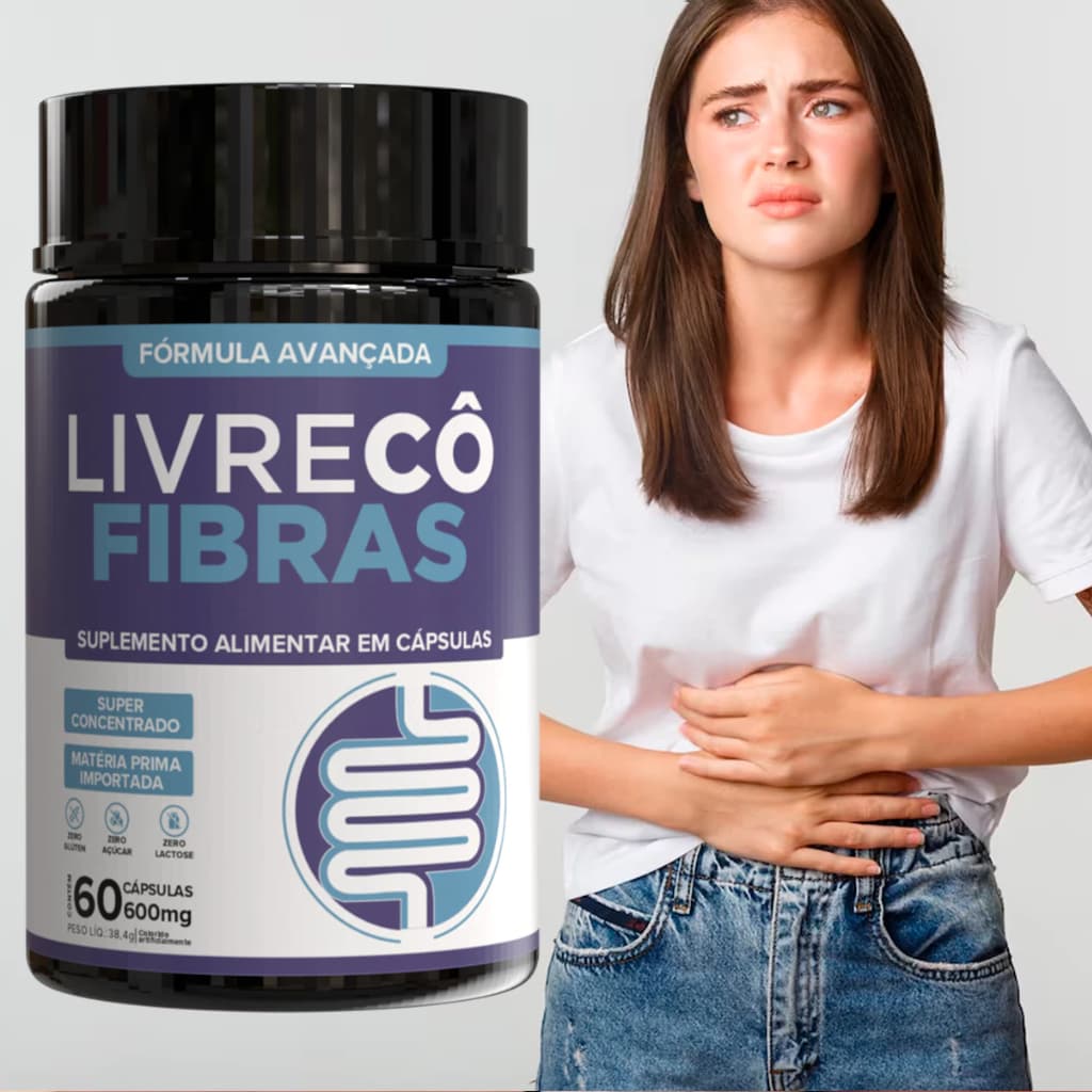 Regulador Intestinal e Reequilíbrio da Flora Intestinal Livre Cô Fibras - 60 Capsulas