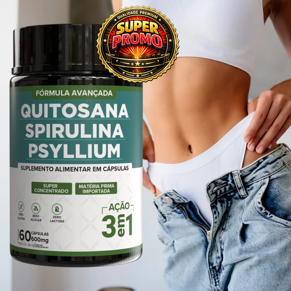 Mix Spirulina Ação 3 em 1 – Suplemento Alimentar 60 Cáps 500mg