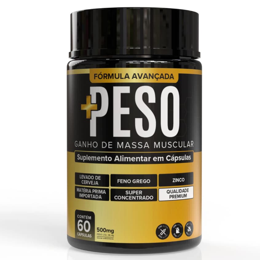 Suplemento + PESO Formula Aumenta Apetite Engordar Rápido + Massa Muscular - Produto Original