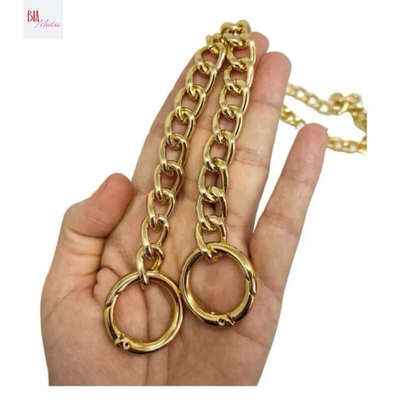 Corrente Para Alça De Bolsa Com Mosquetão - Corrente Resistente