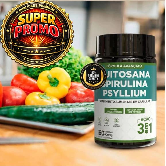 Mix Spirulina 3 em 1 - 60 CÁPS 500MG - Envio Imediato
