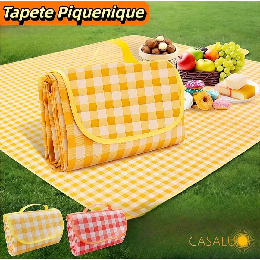 Tapete Piquenique Dobrável Impermeável À Prova De Umidade para Praia, Camping Grama 200*200cm