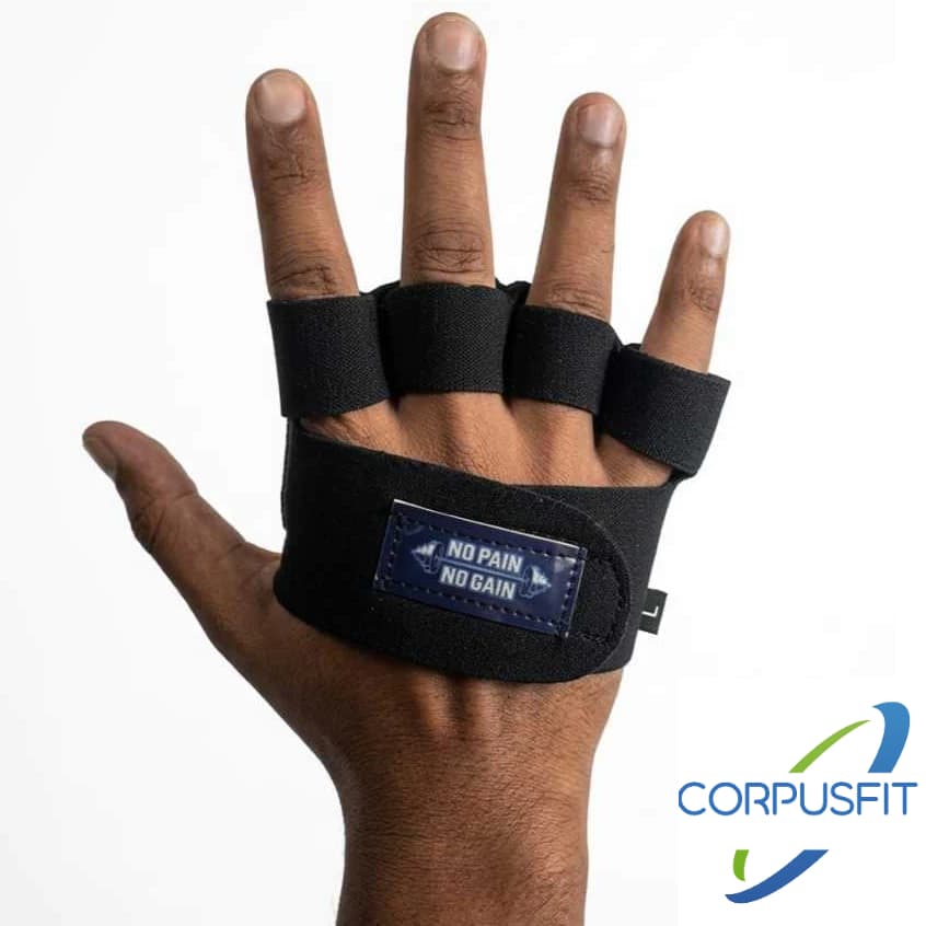 Meia Luva de Academia (Meia Palma) Par - No Pain No Gain