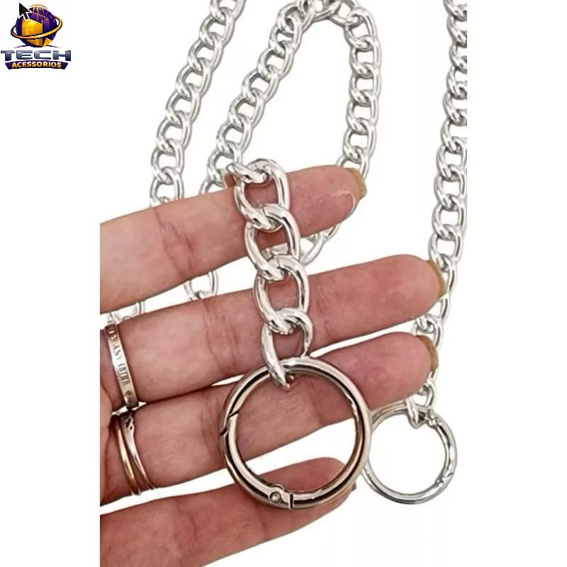 Corrente Para Alça De Bolsa Com Mosquetão - Corrente Resistente