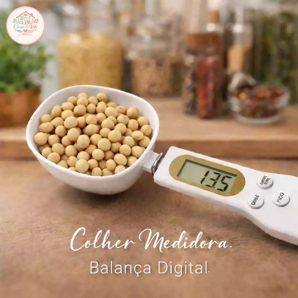 Colher Medidora Digital Balança Precisão 300g LCD Culinária Dieta Fit