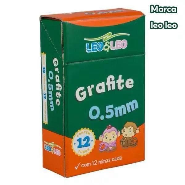 Kit 12 Unidades Grafites para Lapiseira Mina De Grafite 0.5/ 0.7/ 2.0mm Leo&Leo