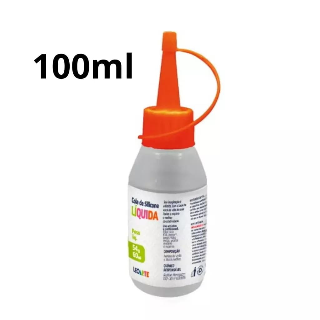 Cola silicone liquida 100ml Escolar Infantil Leo&Leo