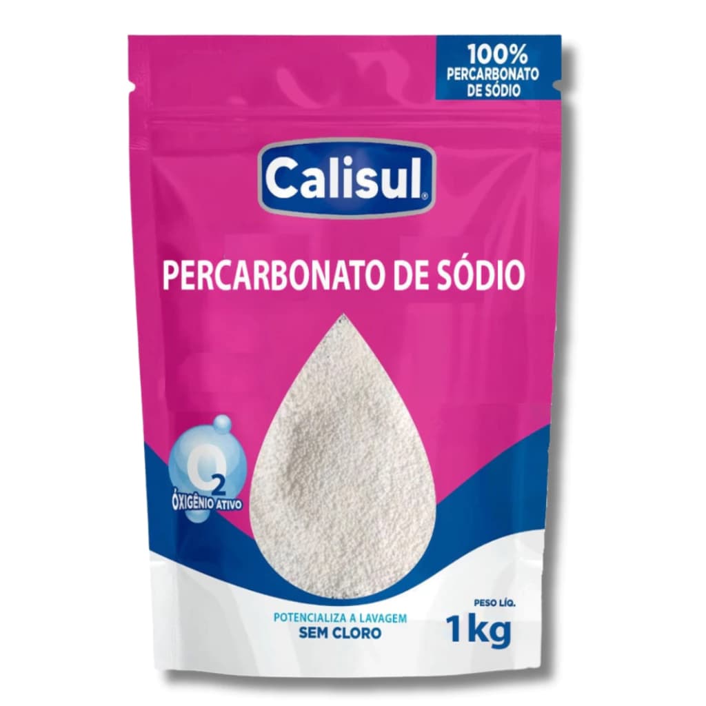 Percarbonato 100% Puro Tira Manchas Roupas Brancas e Coloridas