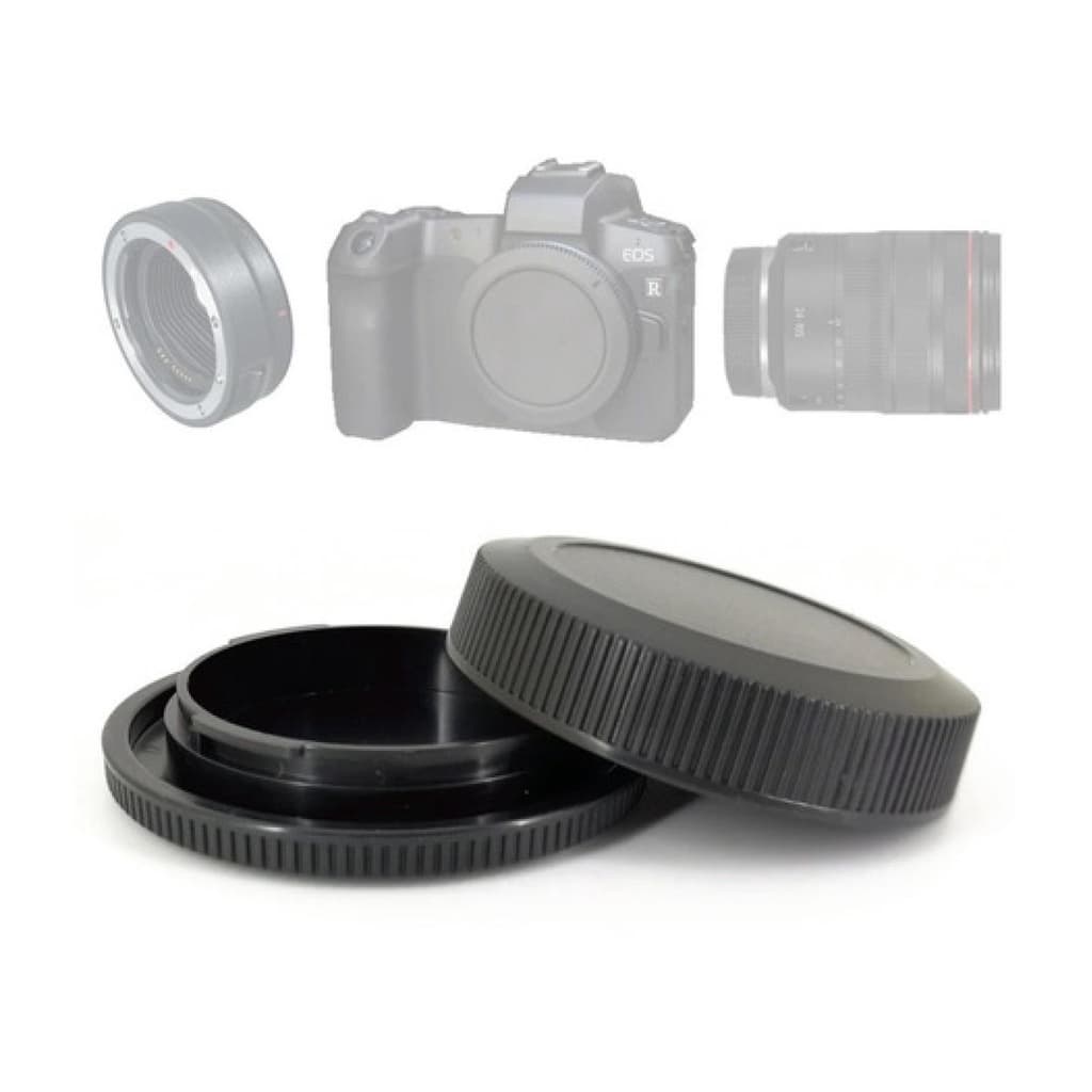 Tampa Corpo E Traseira Da Lente Canon Mirrorless Eos Rf