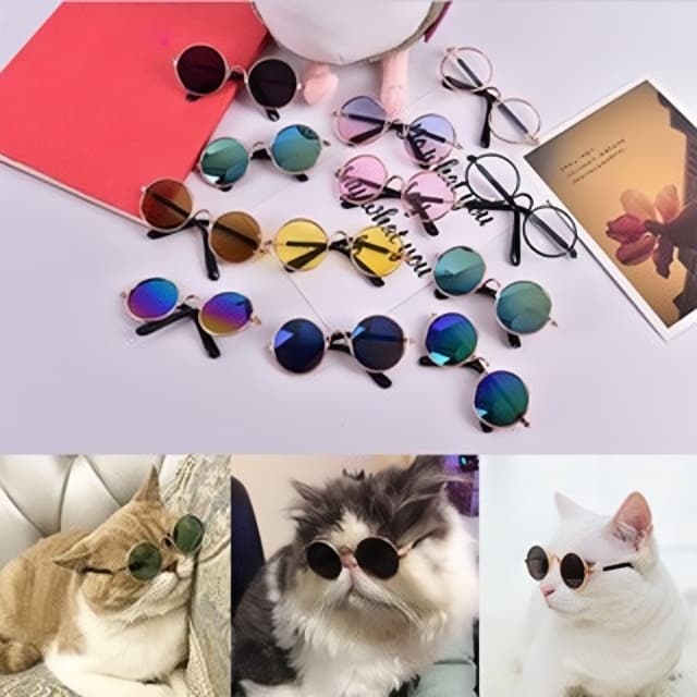 5 Unidades ÓCulos De Sol Para Pets Pequenos/CãEs E Gatos/ProteçãO Universal Para Os Olhos/Para Fotos