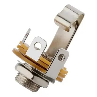 Jack Conector Femea Mono P10 Circuito Fechado Violão Guitarra