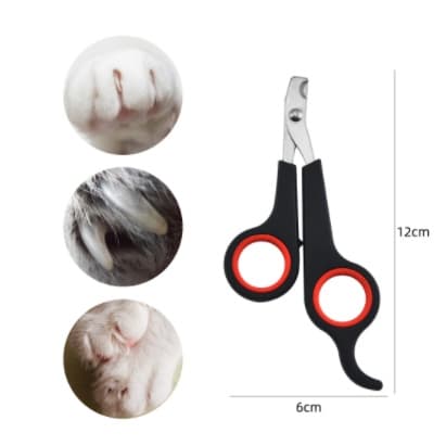 2 Peças Maquina Para Tosar Tesoura De Unha Pet Profissional Portáteis De Aço Inoxidável Novo