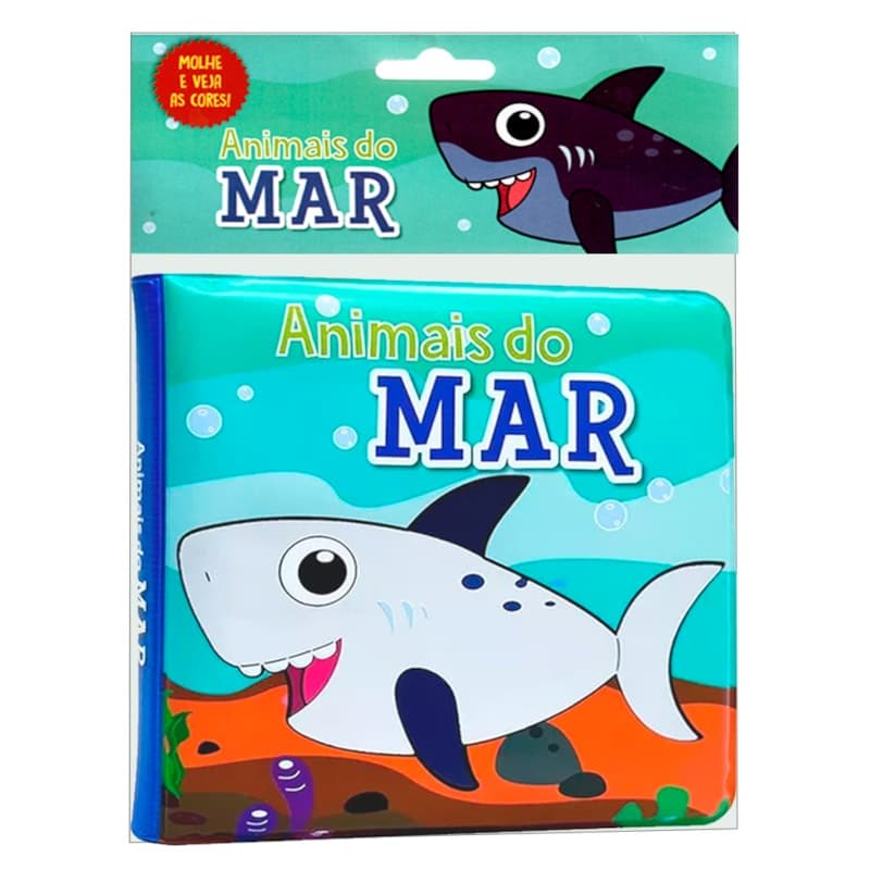 Livro Animais do Mar |  Molhe e Veja as Cores