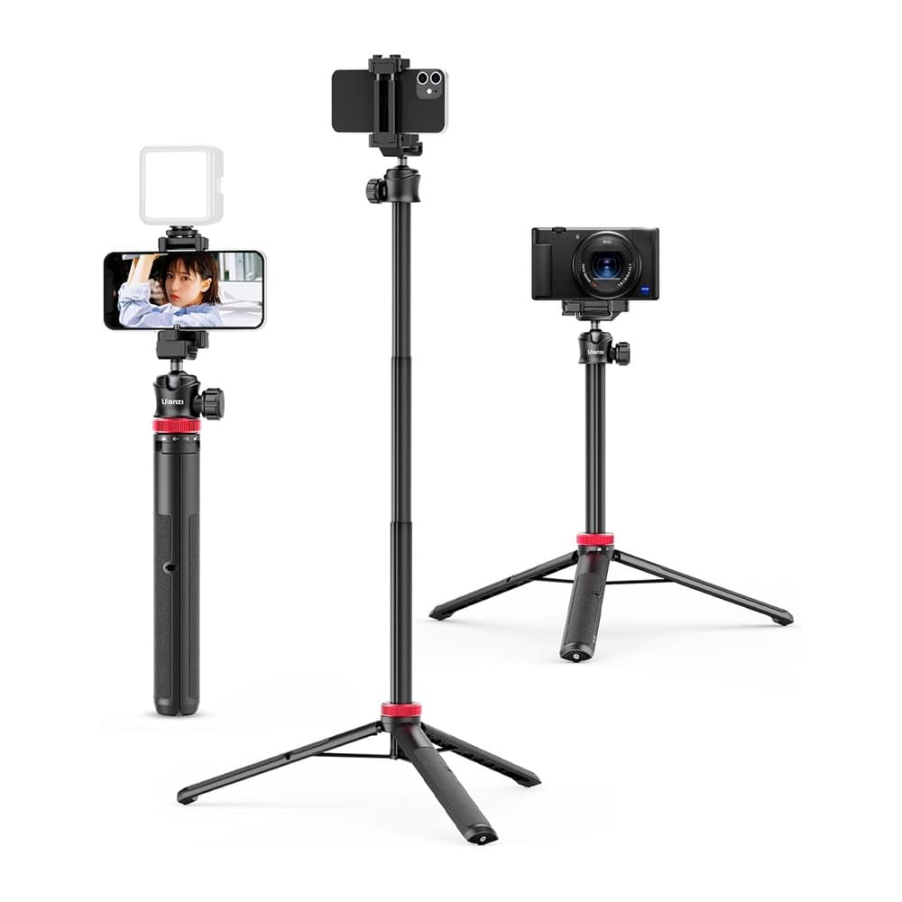 Tripé/Bastão Selfie Ulanzi p/Câmera e Smartphone Preto