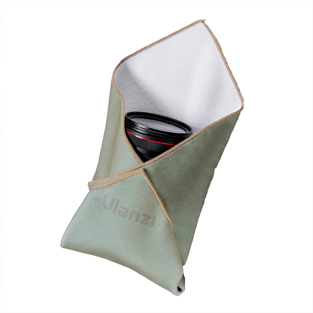 Pano Protetor Ulanzi 35x35cm p/Lentes Câmera Verde