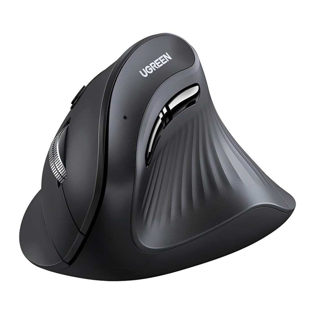 Mouse Bluetooth Sem Fio Vertical Ugreen 5 Butões Preto