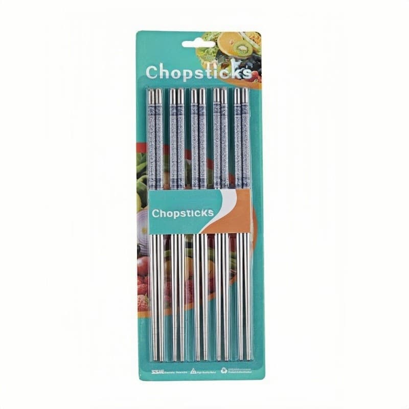 6 Unidades Pauzinho Azul E Silver Com Estampa De Flor De Porcelana Cozinha Estilo Vintage