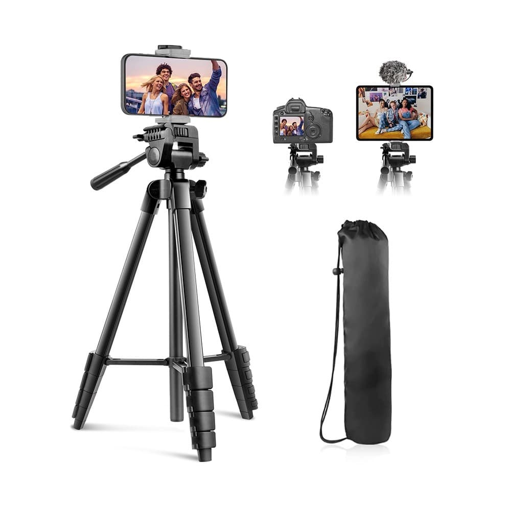 Tripé Foto Vídeo Sensyne 64" p/Camera Smartphone Preto