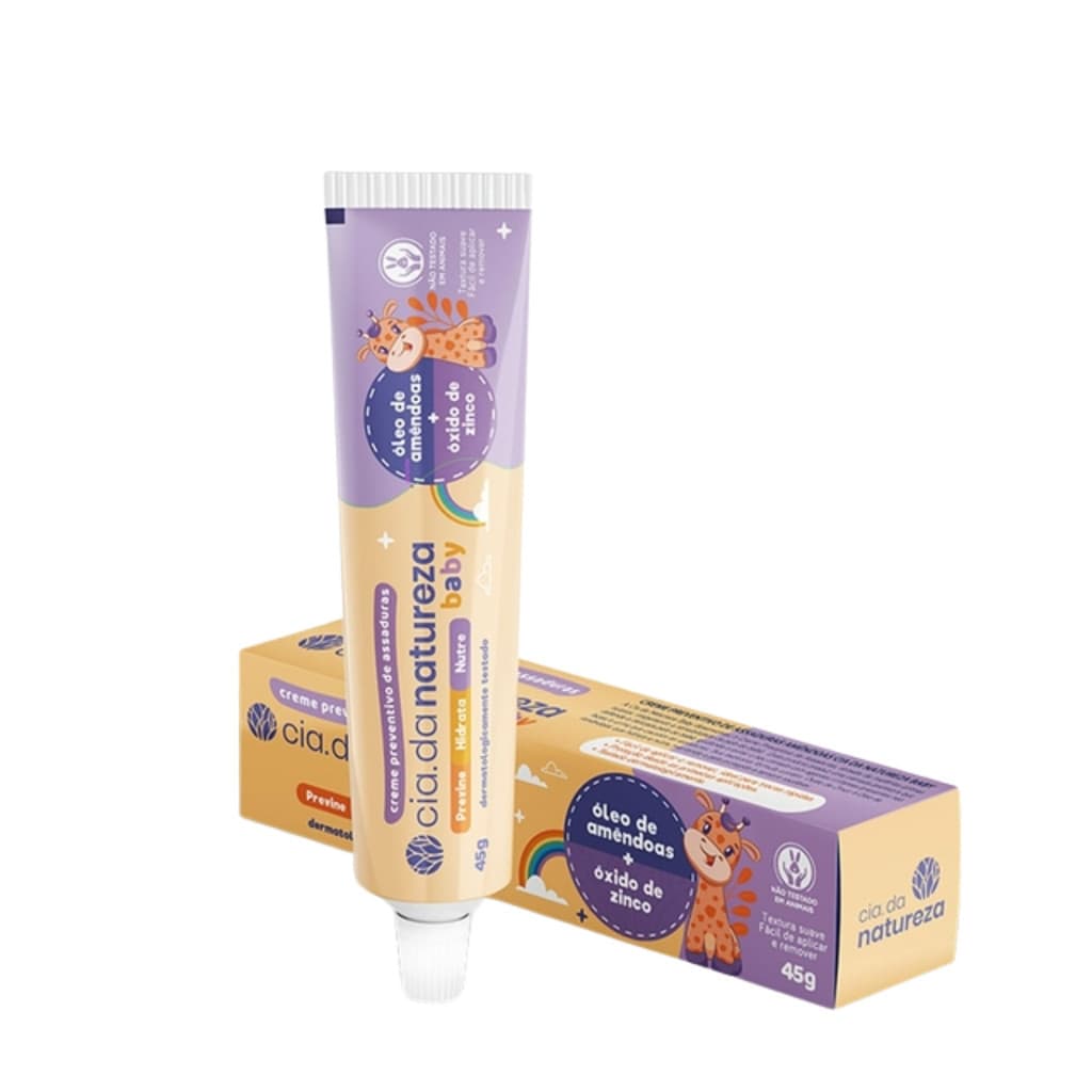 Cia da Natureza Creme de Assaduras Óleo de Amêndoas 45g