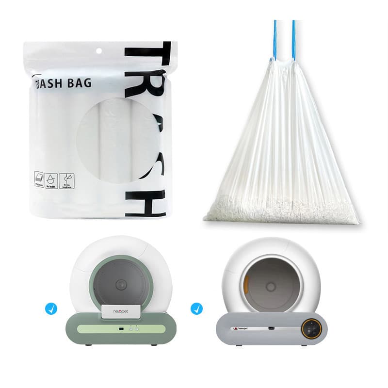 4 rolos Saco de Lixo para Gato Saco de Lixo Espessado para Gato Saco de Limpeza para Animal de Estimação Saco de Lixo