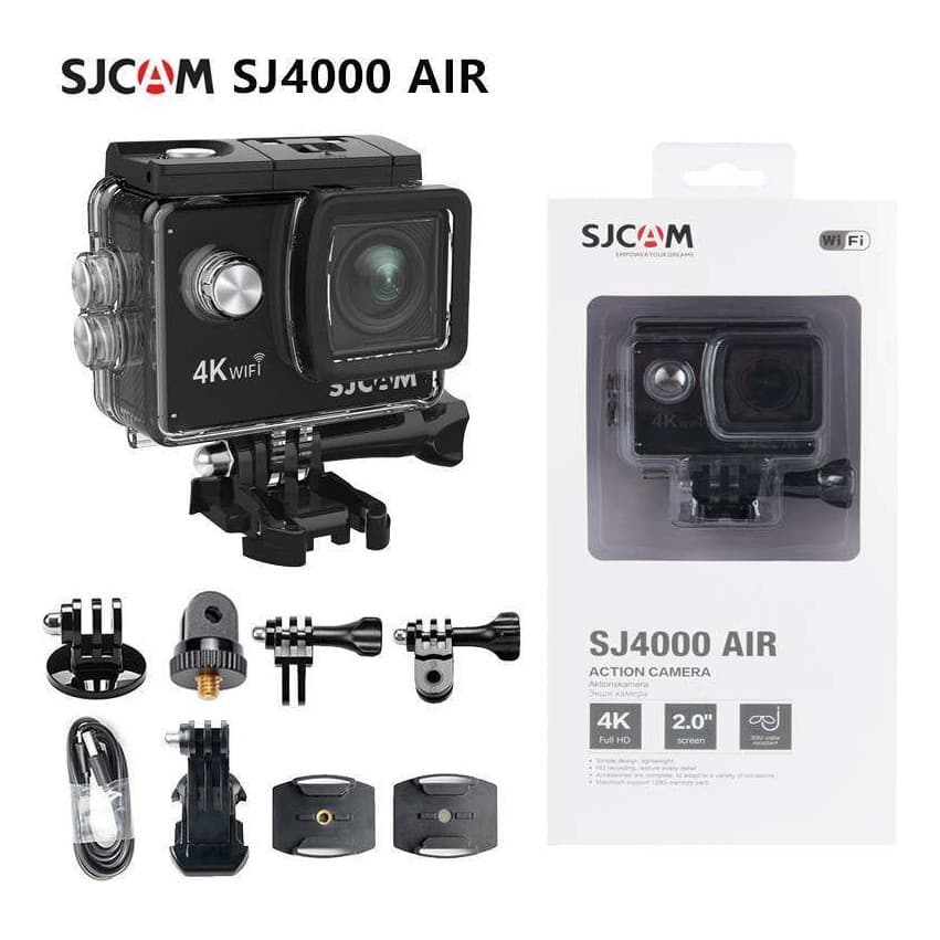 Câmera Sportiva Sjcam Sj4000 Air 4k Preta